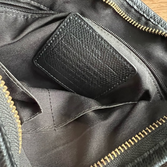 Coach signature black brown crossbody bag coated canvas GUC - Picture 9 of 11